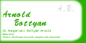 arnold bottyan business card