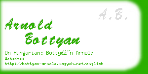 arnold bottyan business card
